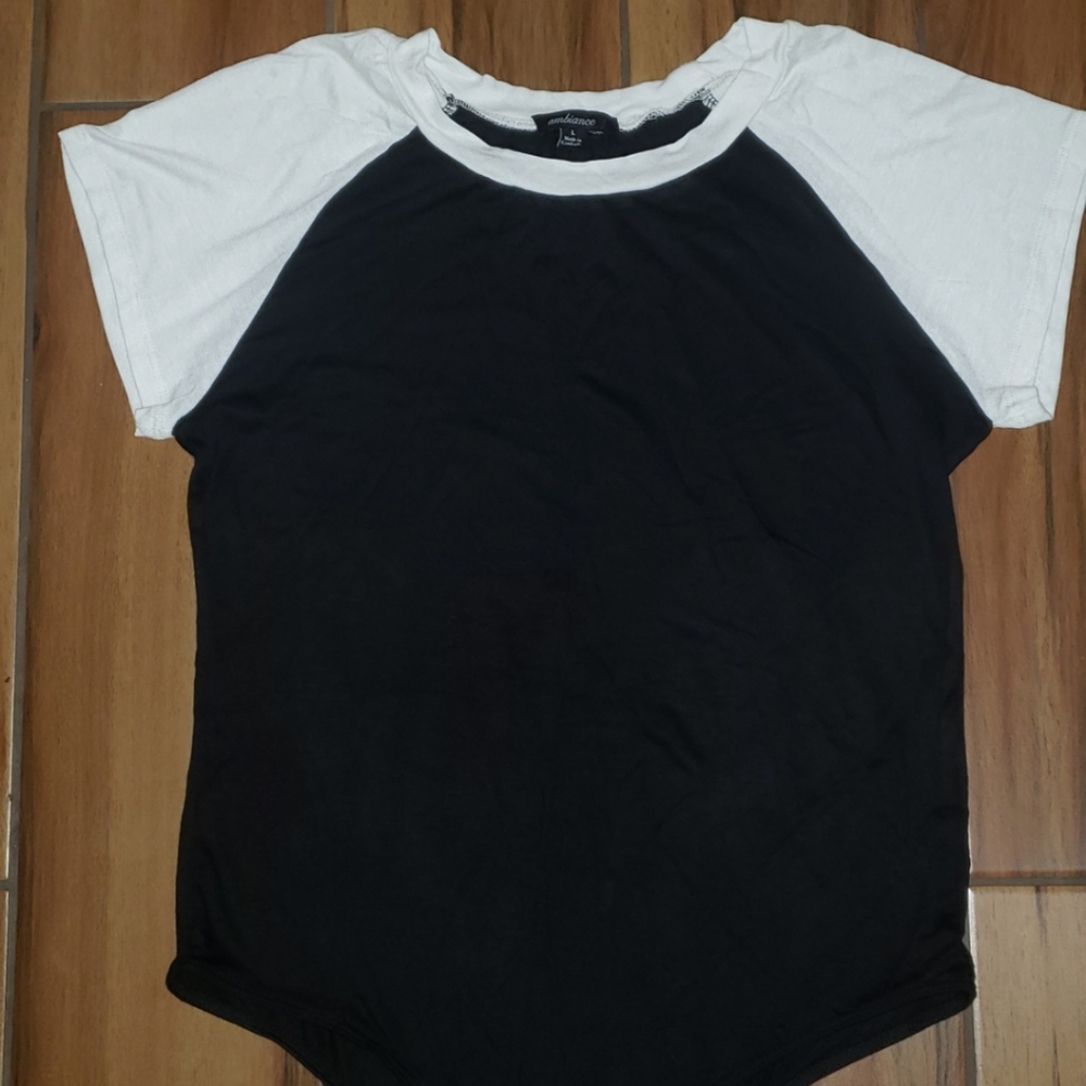 Black and white bodysuit